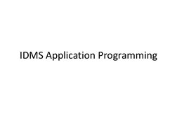 IDMS Application Programming Overview | PDF | Databases | Computer File