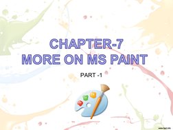 MS Paint Basics for Class 2 | PDF | Computers