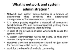 Network Design and Administration Overview | PDF | Network Topology ...