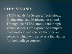 Senior High School Strands Overview | PDF