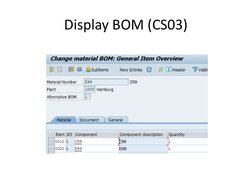 Display BOM (CS03)
