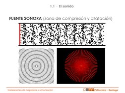 FUENTE SONORA (zona de compresión y dilatación) 
 
 
 
 
1.1 ·  El sonido 
