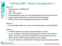 CRRT: Practical Guidelines and Protocols | PDF | Hemodynamics | Medical ...