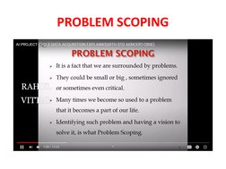PROBLEM SCOPING
