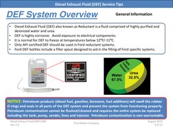 Def Fuel System Ford DEF System Service Guide | PDF | Fuel Injection | Pump