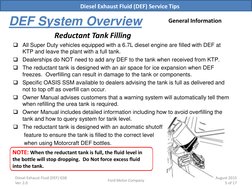 Def System Overview Ford DEF System Service Guide | PDF | Fuel Injection | Pump