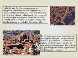 Análisis de la Basílica de San Lorenzo | PDF | Diseño arquitectonico ...