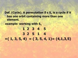Permutation Cycles and Orbits Explained | PDF | Permutation | Functions ...