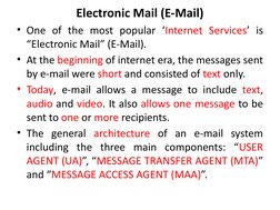 E-Mail Architecture in Computer Networks | PDF | Communications ...