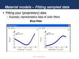 Lumerical FDTD Material Modeling Guide | PDF | Anisotropy | Chemistry