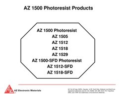 AZ 1500 Series Photoresist Overview | PDF | Applied And ...