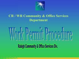  
 
CR / WR Community & Office Services 
Department
