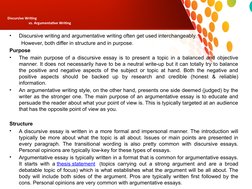 Understanding Discursive Essay Structure | PDF | Essays | Human ...