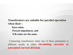Conditions for Parallel Transformer Operation | PDF | Transformer ...