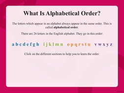 Understanding Alphabetical Order | PDF | Notation | Linguistics