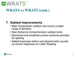 WRAT5 Overview and Applications Guide | PDF | Validity (Statistics ...