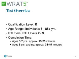 Wrate Test Set WRAT5 Overview and Applications Guide | PDF | Validity (Statistics ...