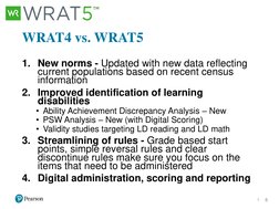 Wrat Example WRAT5 Overview and Applications Guide | PDF | Validity (Statistics ...
