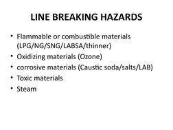 Line Breaking Safety Procedures Guide | PDF | Personal Protective ...