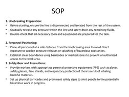 Line Breaking Safety Procedures Guide | PDF | Personal Protective ...