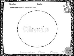 Instrucciones: Remarca el contorno de la figura.
Ficha
 9
Nombre:_____________________ Fecha:___________
