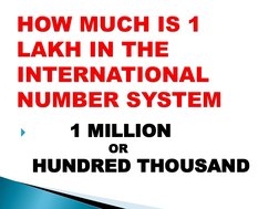 
1 MILLION
OR
HUNDRED THOUSAND
