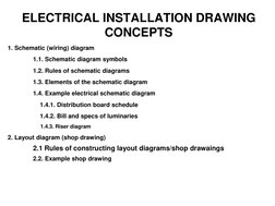 Electrical Installation Drawing Guide | PDF | Electrical Wiring | Ac ...