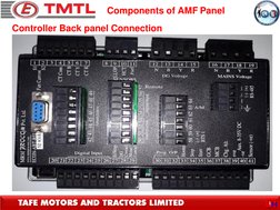 Components of AMF Panel  
Controller Back panel Connection
114
