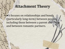 Bowlby's Attachment Theory Overview | PDF | Attachment Theory | Childhood