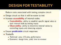 DESIGN FOR TESTABILITY
