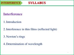 Interference in Thin Films and Newton's Rings | PDF | Light | Waves
