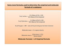 Empirical and Molecular Formula Guide | PDF | Molecules | Chemical ...