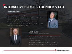 THOMAS PETERFFY
FOUNDER & CHAIRMAN OF THE BOARD OF DIRECTORS
Emigrated to the U.S. from Hungary in 1965.
Became a member of t