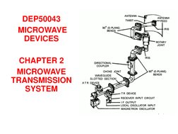 DEP50043
MICROWAVE 
DEVICES
CHAPTER 2
MICROWAVE 
TRANSMISSION 
SYSTEM
