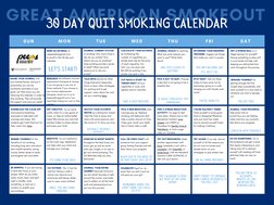 quit tobacco calendar 30-Day Smoking | PDF | Smoking Resources for Quitting Smoking |