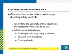 Bypassing Safety Controls Guidelines | PDF | Safety | Occupational ...