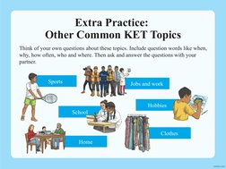 KET Speaking Practice Exam Guide | PDF