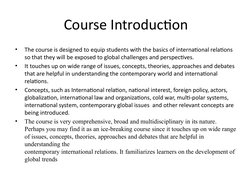 Understanding Global Trends in IR | PDF | Globalization | International ...