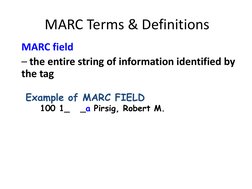Understanding MARC 21 Cataloging | PDF | Information Science | Library ...