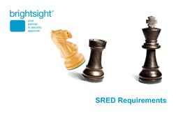 SRED Requirements
