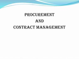 Procurement and Contract Management Guide | PDF | Finance & Money ...