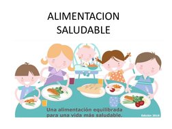 ALIMENTACION 
SALUDABLE
