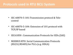 Substation RTU and BCU Architecture Overview | PDF | Electrical ...