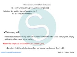 Class 11 Maths: Sets Notes PDF | PDF | Numbers | Real Number