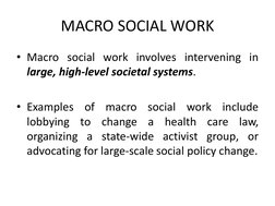 Mezzo System Examples Levels of Eco-Social Work Practice | PDF | Social Work | Psychotherapy