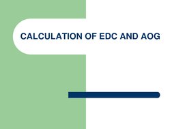 EDC and AOG Calculation Guide | PDF | Obstetrics | Public Health