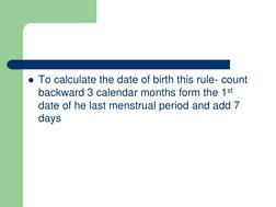 EDC and AOG Calculation Guide | PDF | Obstetrics | Public Health