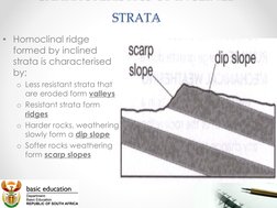 Homoclinal Ridge Examples Topography of Inclined Strata | PDF | Geomorphology | Geology