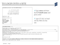 LTE AMOS Commands Overview | PDF | Computer Engineering ...