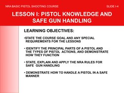 NRA Basic Pistol Safety Course Overview | PDF | Trigger (Firearms ...